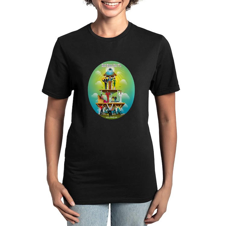 Image of a beautiful girl wear a black t-shirt